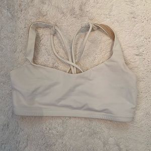 Lululemon white sports bra